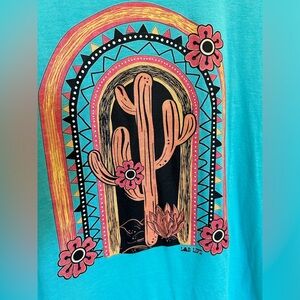 Lucky & Blessed Cactus Shirt- Large